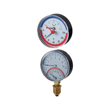 ABS-kasse Bimetall termo-manometer